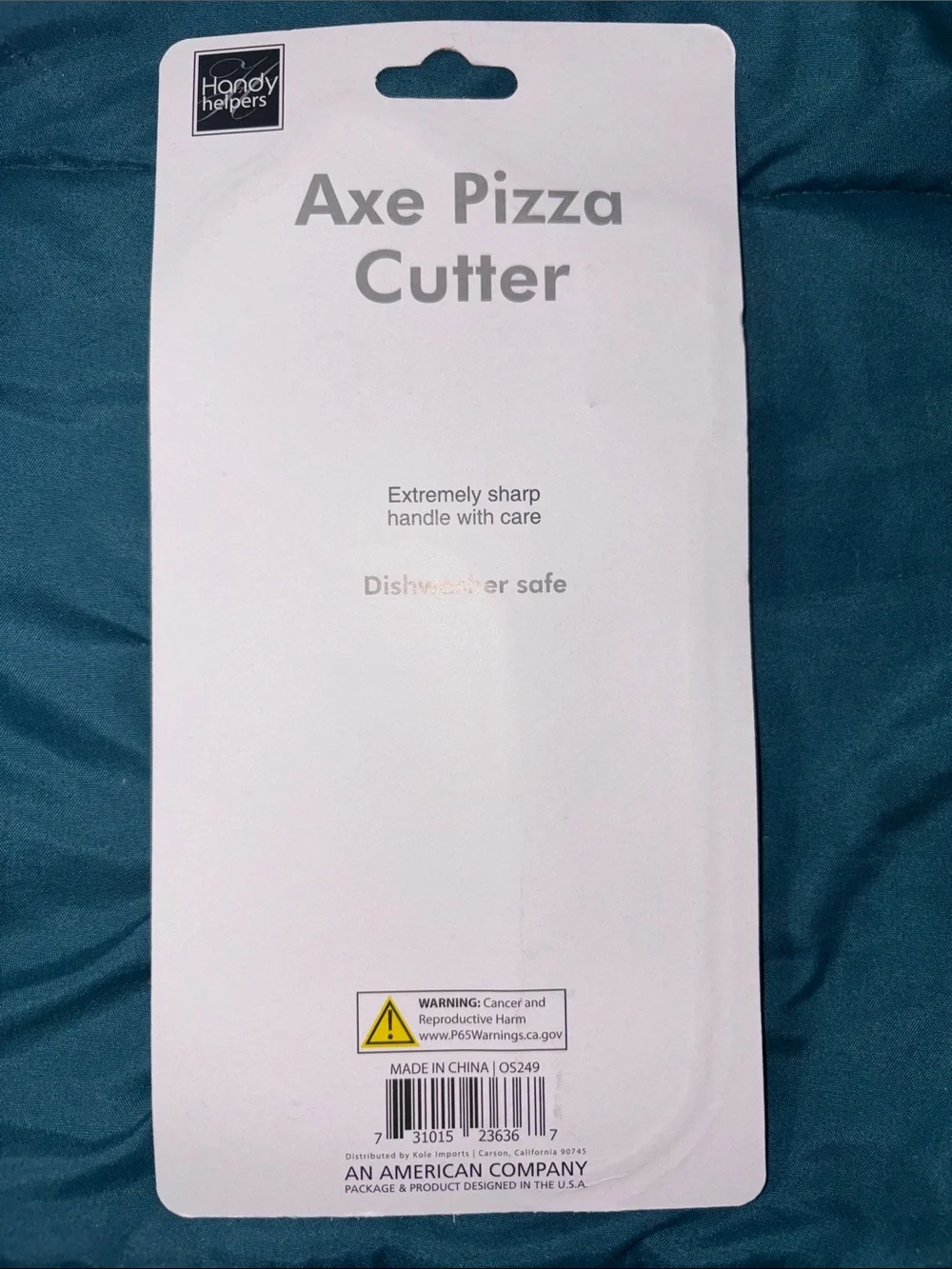 Red Axe Pizza Cutter - Ergonomic Handle Fire fighter / Lumberjack 🧑‍🚒 Gift